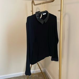 Black collared sweater size M